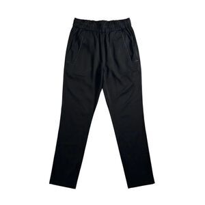 Elaine Kim Satin Jogger Pants Black Pull On Size Small Luxe Shiny